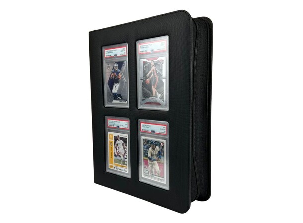 Premium Card Slab Binder Window Black Evoretro 