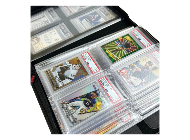 Premium Card Slab Binder Window Black Evoretro 