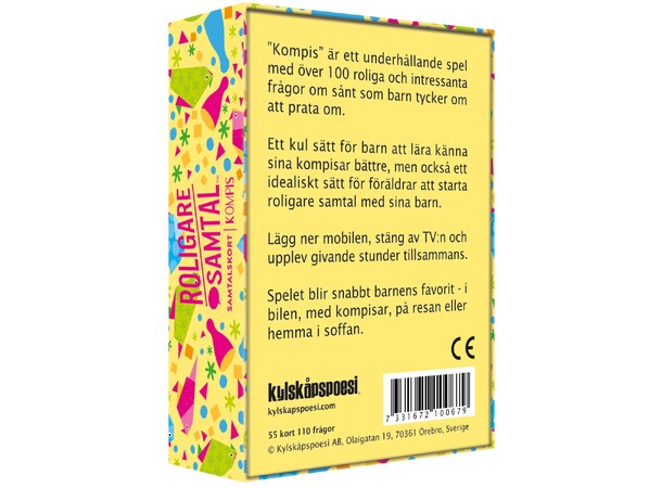 Roligare Samtal Kompis Partyspel Svensk utgåva 
