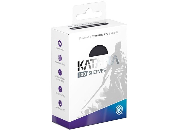 Sleeves Katana Obsidian Shard x100 66x91 Ultimate Guard Kortskydd/DeckProtect 