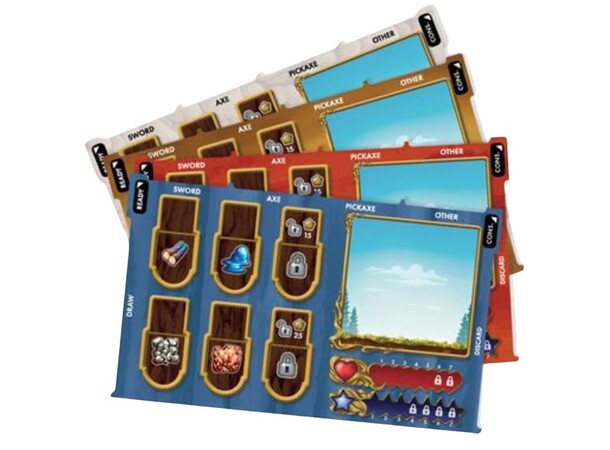 Terraria Deluxe Player Mat Pack Expansion till Terraria The Board Game 