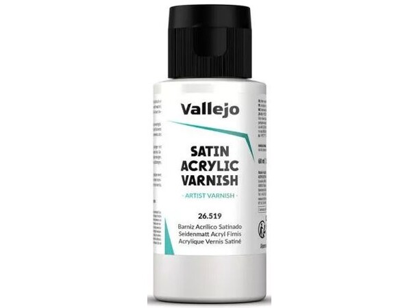 Vallejo Satin Acrylic Varnish 60ml Quick Dry 
