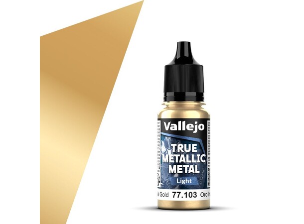 Vallejo True Metallic Light Imperial Gold - True Metallic Metal 
