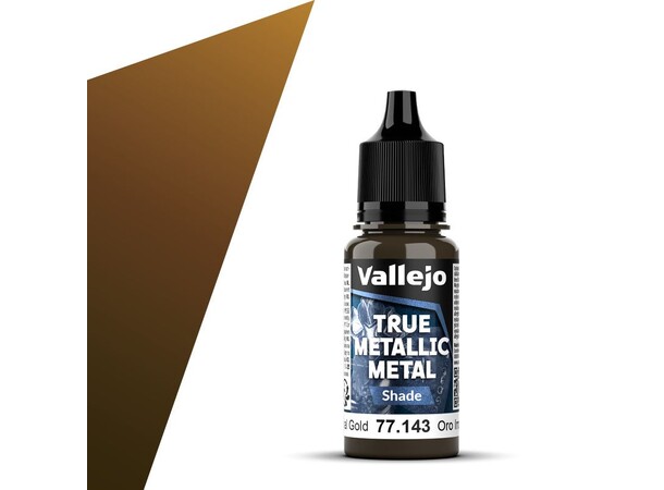 Vallejo True Metallic Shade Imperial Gold - True Metallic Metal 