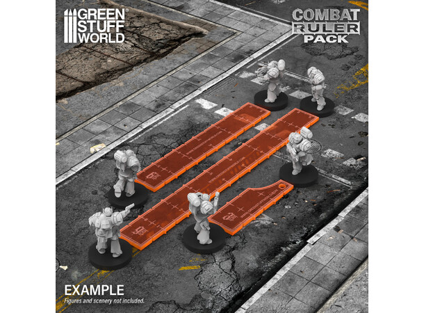 WTC 3-6-9 Combat Ruler Pack Green Stuff World 