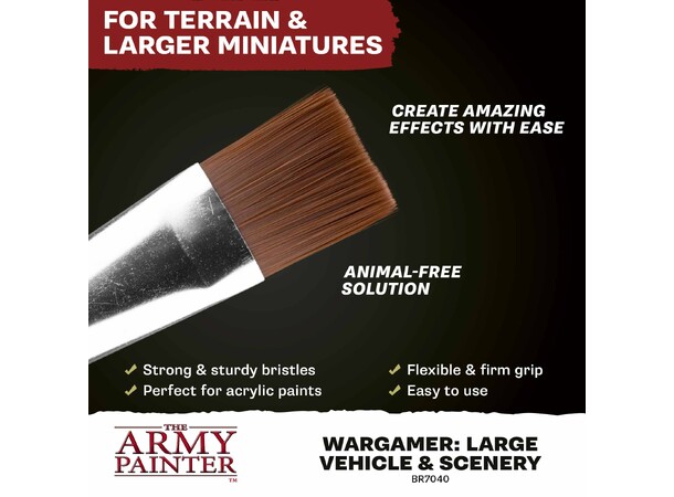 Wargamer Large Vehicle & Scenery Brush The Army Painter - 2025 