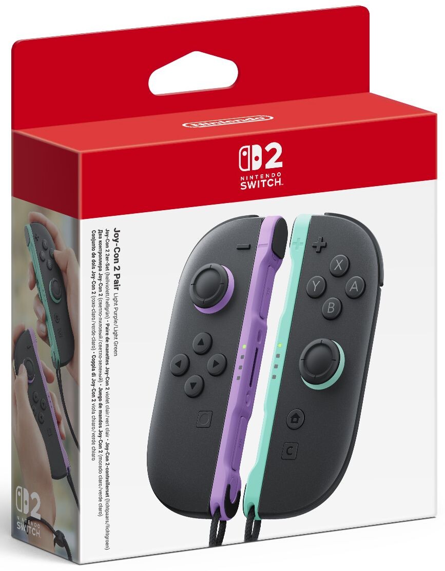 Joy Con 2 Pair Light Purple/Light Green Nintendo Switch 2