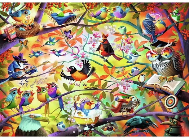 Busy Birdies 1000 bitar Pussel Ravensburger Puzzle 