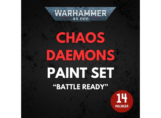 Chaos Daemons Paint Set Warhammer 40K - Battle Ready 