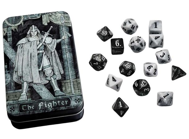 Character Class Dice Set - Fighter Beadle & Grimm - RPG Dice (15 st) 