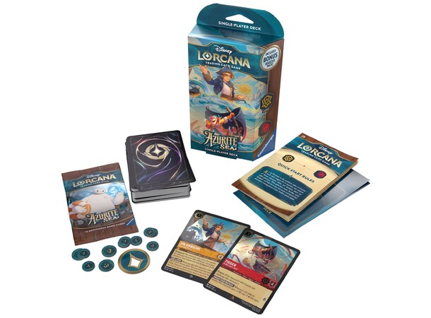 Disney Lorcana Azurite Sea Starter A Starter Deck - Amber & Ruby 