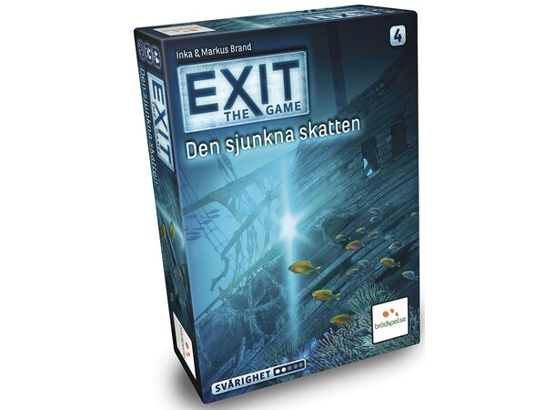 EXIT 4 Den Sjunkna Skatten Brädspel Svensk utgåva 