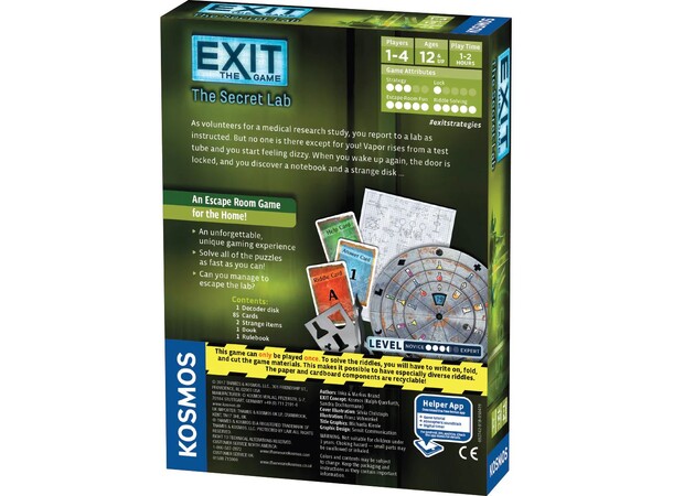 EXIT The Secret Lab Brädspel 