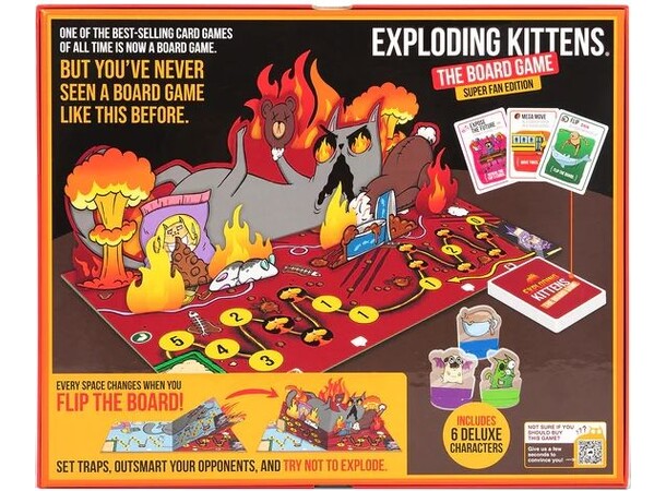 Exploding Kittens Board Game Super Fan Super Fan Edition 