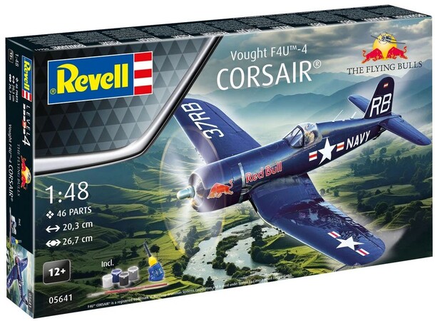 F4U-4 Corsair Flying Bulls 25th Anniv. Revell 1:48 Byggsats 