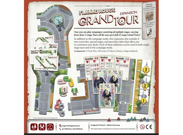 Flamme Rouge Grand Tour Expansion Expansion till Flamme Rouge 