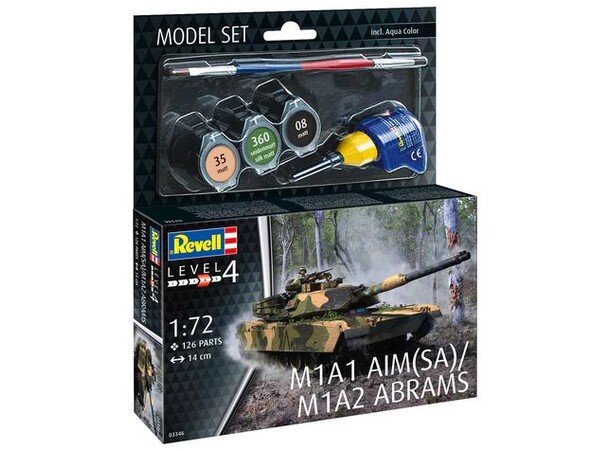 M1A1 AIM(SA) / M1A2 Abrams Revell 1:72 Byggsats 