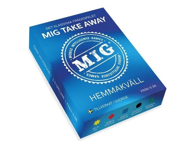 MIG Take Away Hemmakväll Frågespel Svensk utgåva 