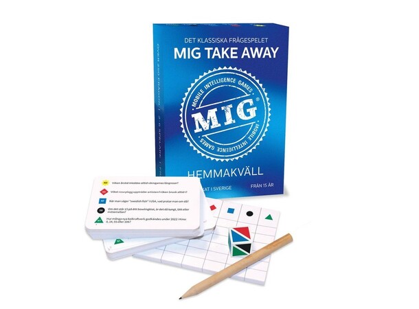 MIG Take Away Hemmakväll Frågespel Svensk utgåva 