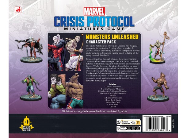 Marvel Crisis Protocol Monsters Unleashe Expansion till Marvel Crisis Protocol 