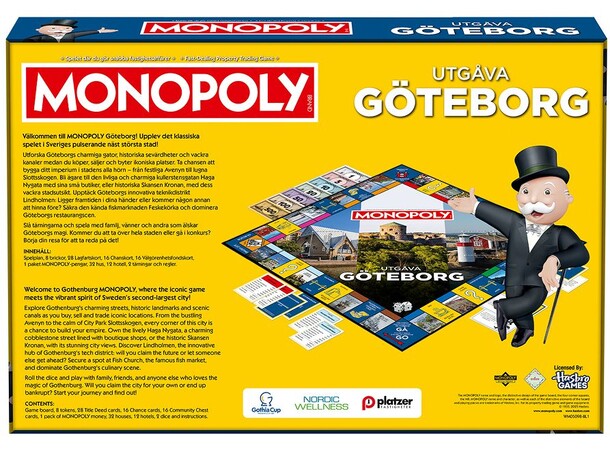 Monopoly Göteborg Brädspel Svensk utgåva 