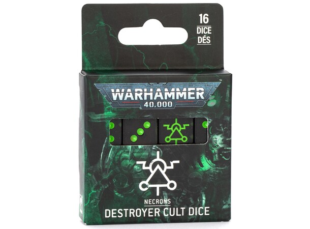 Necrons Destroyer Cult Dice Set Warhammer 40K 