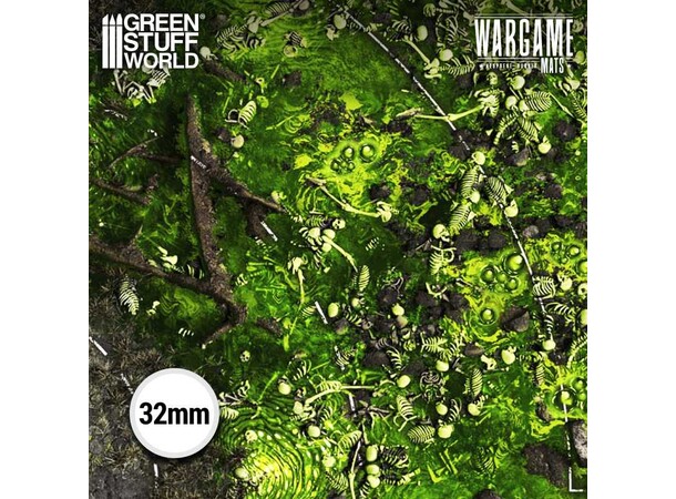 Neoprene Mat 44x60 Boneblight Marsh Green Stuff World - 114 x 155 cm 
