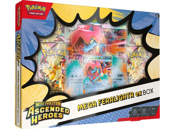 Pokemon Ascended Heroes Mega Feraligatr ex Box 