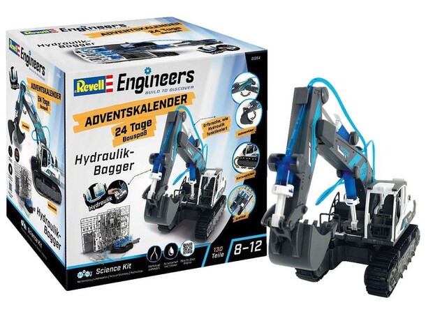 Revell Engineers Excavator Julkalender Model Kit Advent Calendar 
