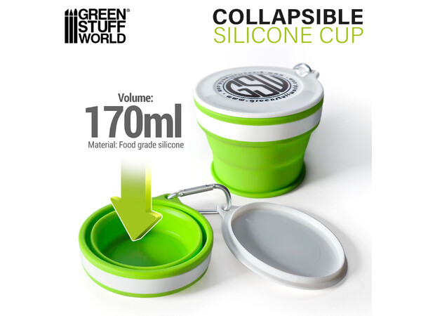 Silicone Collapsible Cup 170ml Green Stuff World 