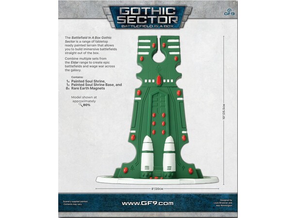 Terräng Eldar Soul Shrine Battlefield in a Box - Gothic Sector 