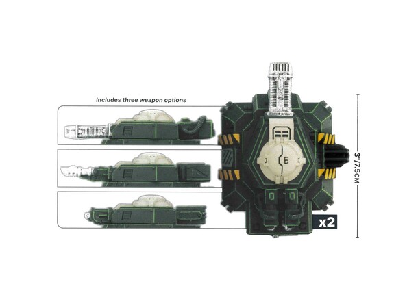 Terräng Legion Defense Turrets Battlefield in a Box - Gothic Sector 
