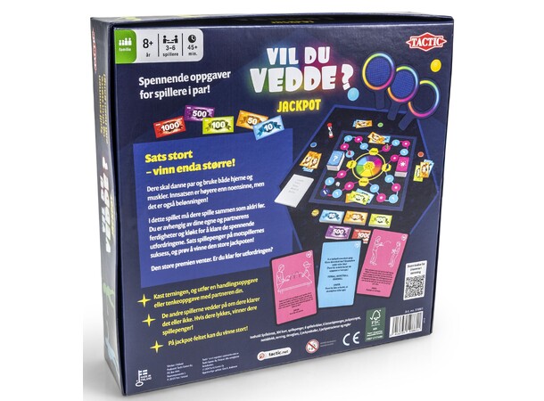 Vil du vedde Jackpot Partyspill Norsk utgave 