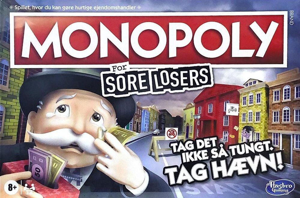 Monopoly Sore Losers - DANSK