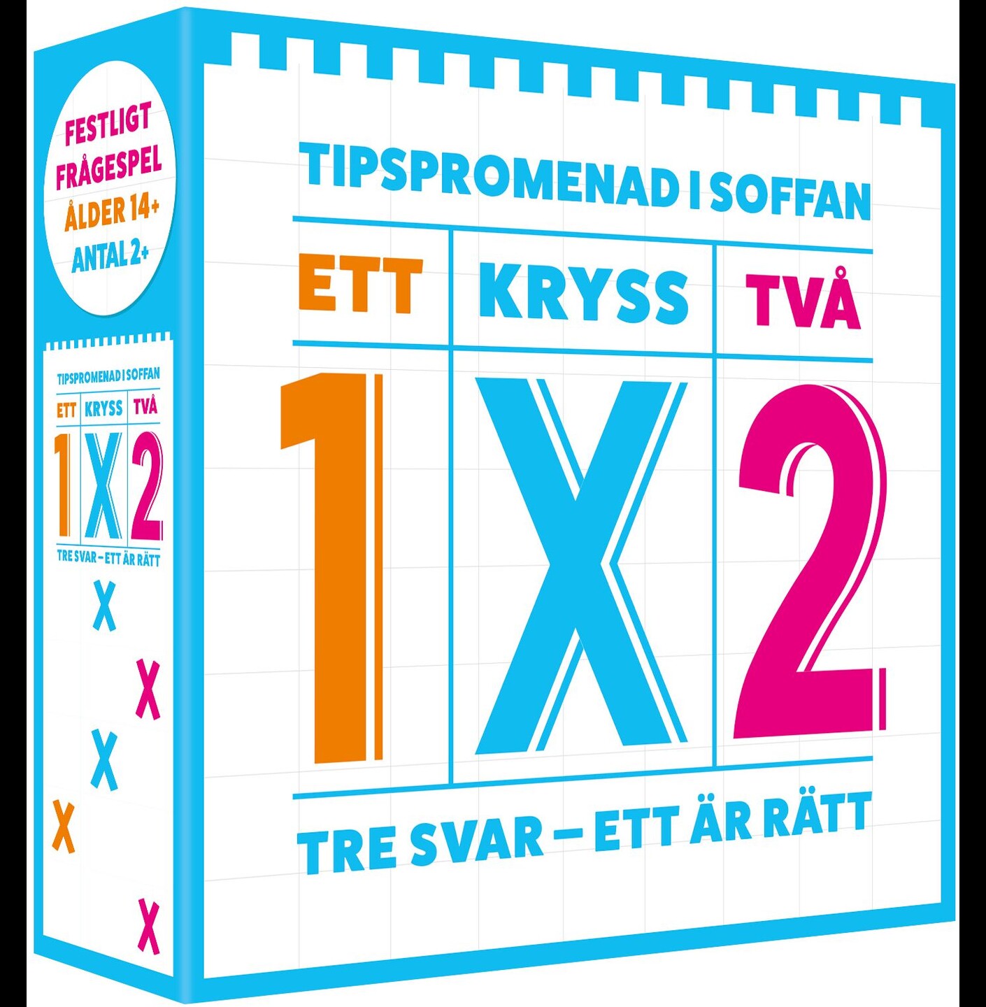 1X2 Tipspromenad i soffan Partyspel Svensk utgåva