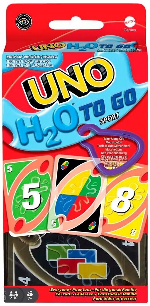 UNO H2O to Go Sport Kortspel Svensk utgåva