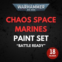 Chaos Space Marines Paint Set Warhammer 40K - Battle Ready