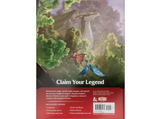 D&D Forgotten Realms Player Expansion Heroes of Faerun - Dungeons & Dragons 