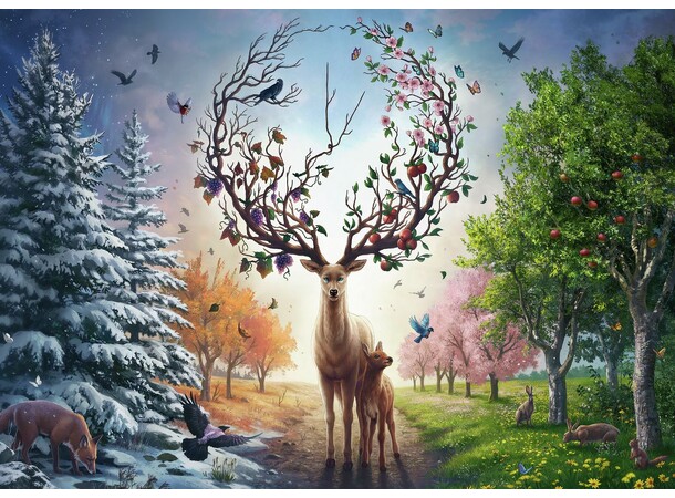 Deer Day & Night 1000 bitar Pussel Ravensburger Puzzle 