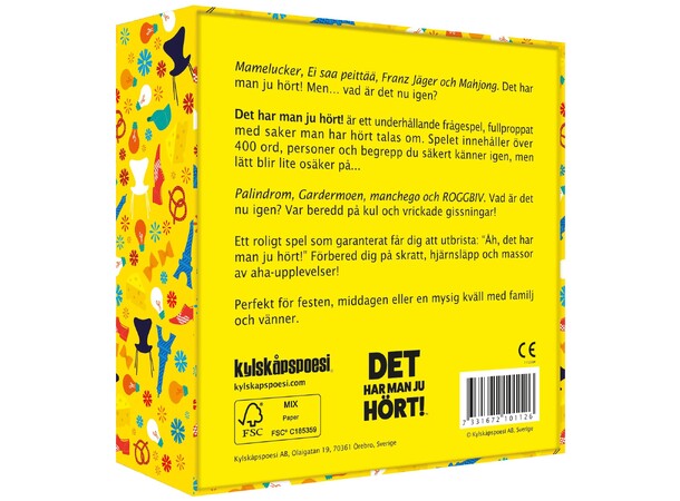 Det har man ju hört Partyspel Svensk utgåva 