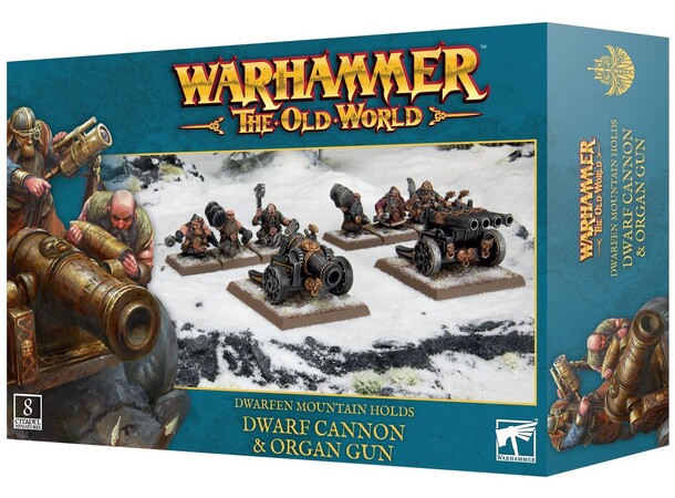Dwarfen Mountain Holds Dwarf Cannon Organ Gun - Warhammer The Old World 