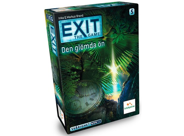 EXIT 5 Den Glömda Ön Brädspel Svensk utgåva 