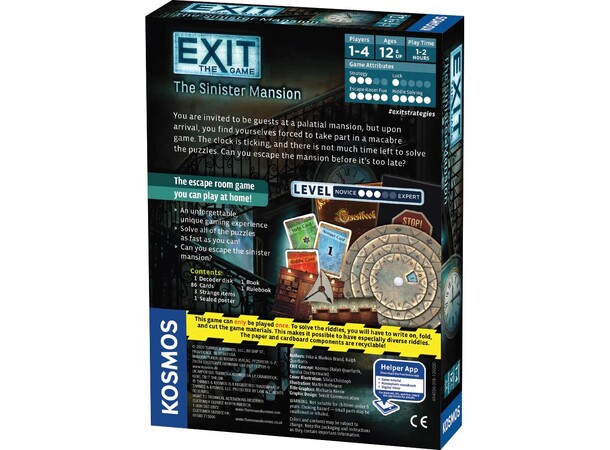 EXIT The Sinister Mansion Brädspel 