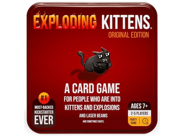 Exploding Kittens Tin Kortspel 10 Year Anniversary 