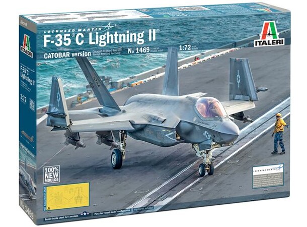 F-35 C Lightning II CATOBAR Version Italeri 1:72 Byggsats 