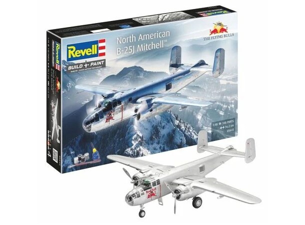 Flying Bulls B-25J Mitchell Gift Set Revell 1:48 Byggsats 