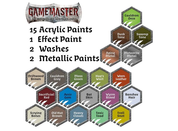 Gamemaster Wilderness Paint Set Wilderness Adventures 