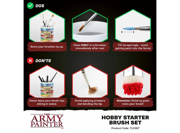 Hobby Starter Brush Set The Army Painter - 2025 