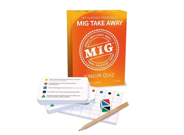 MIG Take Away Junior Quiz Frågespel Svensk utgåva 