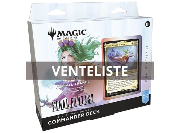 Magic Final Fantasy Commander Deck #1 CE VENTELIST  - Revival Trance 